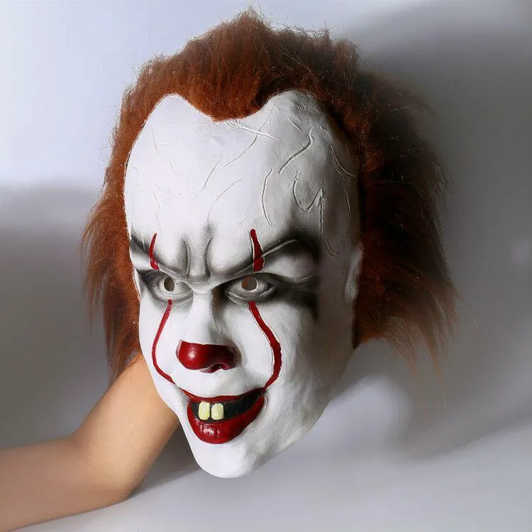 2017 IT Movie Pennywise The Clown Outfit Suit Halloween Cosplay Costume for Males Females