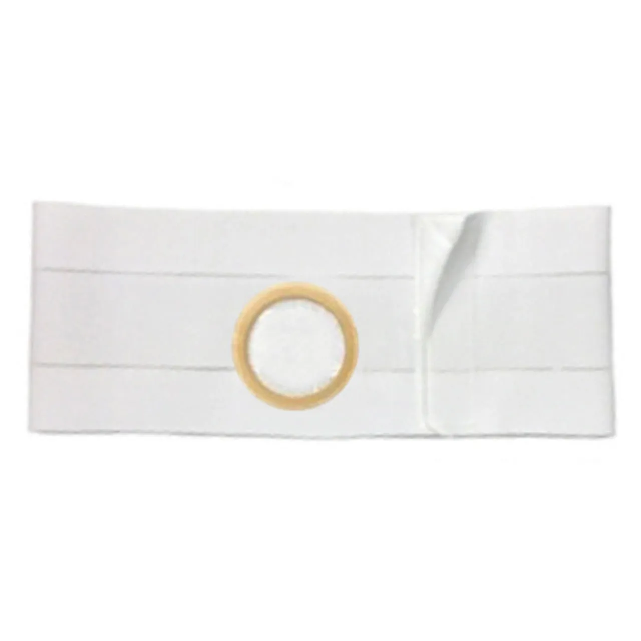 5" White, Regular Elastic, Flat Panel Belt, 2X-Large, 2-3/4" Center Opening