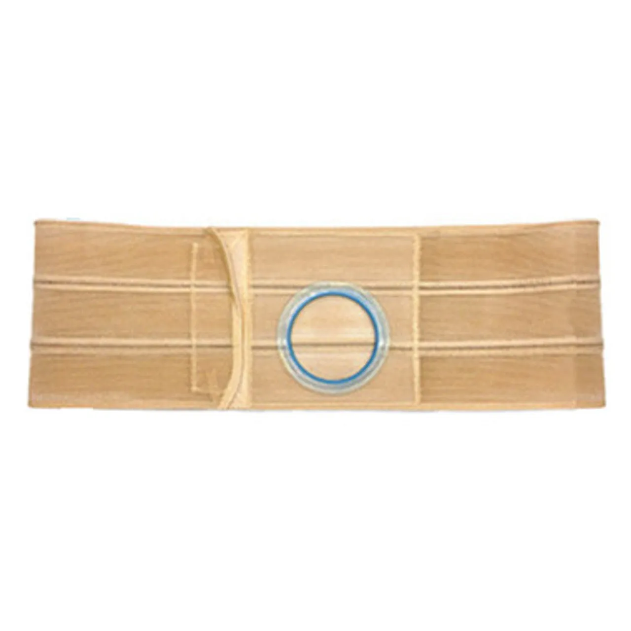 6" Right, Beige, Regular Elastic, Flat Panel Belt, Prolapse Flap, Extra Large, 3-1/4" Opening Placed 1" From Bottom