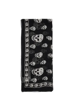 Alexander Mcqueen Silk Skull Scarf