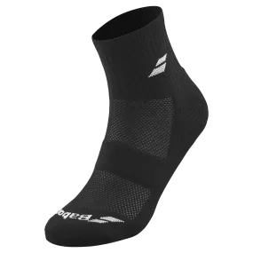 Babolat Men's Quarter 3 Pack Socks Black