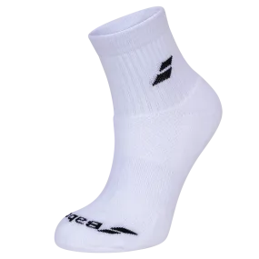 Babolat Men's Quarter 3 Pack Socks White