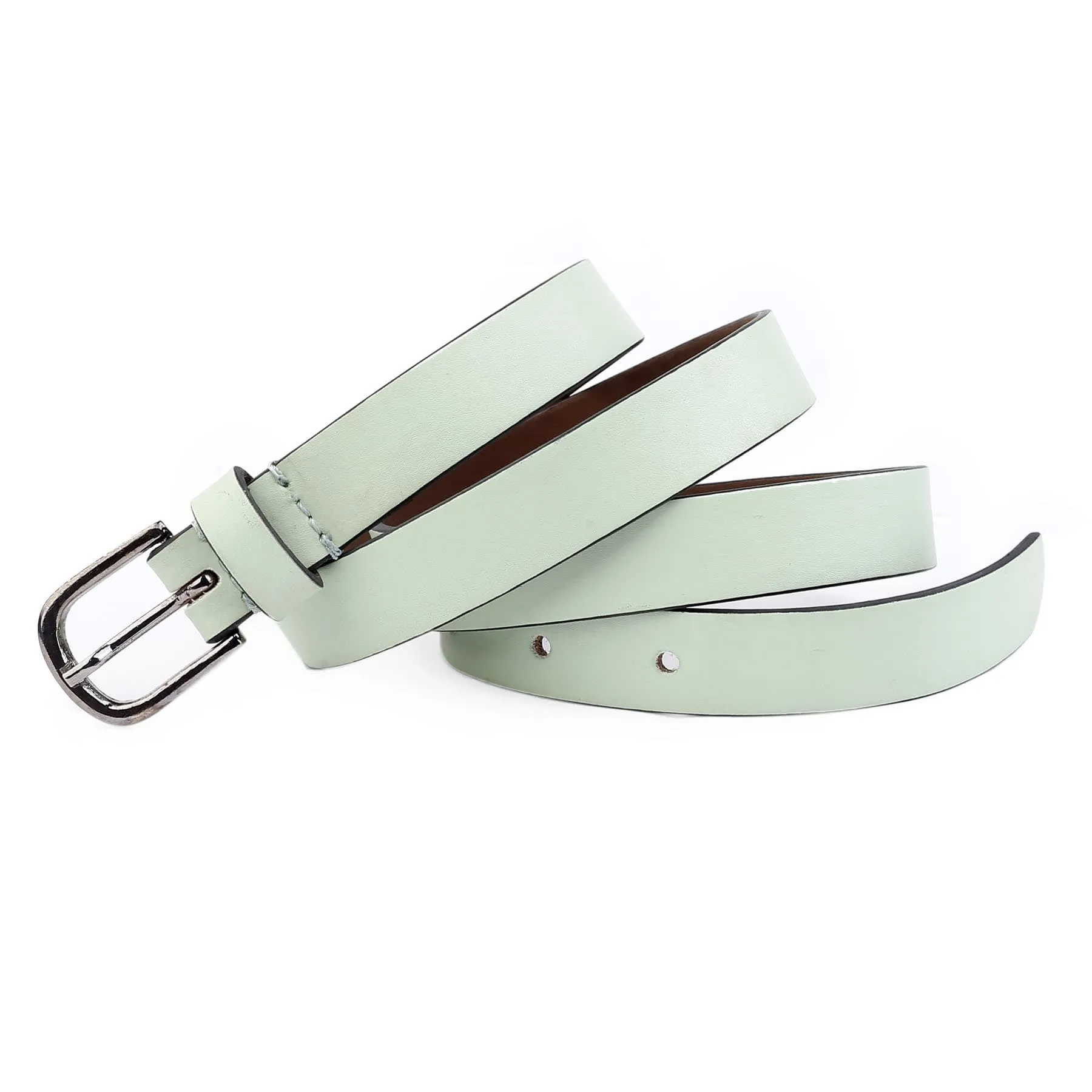 Bacca Bucci Women Leather Belts with Imported Nickle Free Buckle | Width : 20 MM | Solid Color Luster Finish Belt