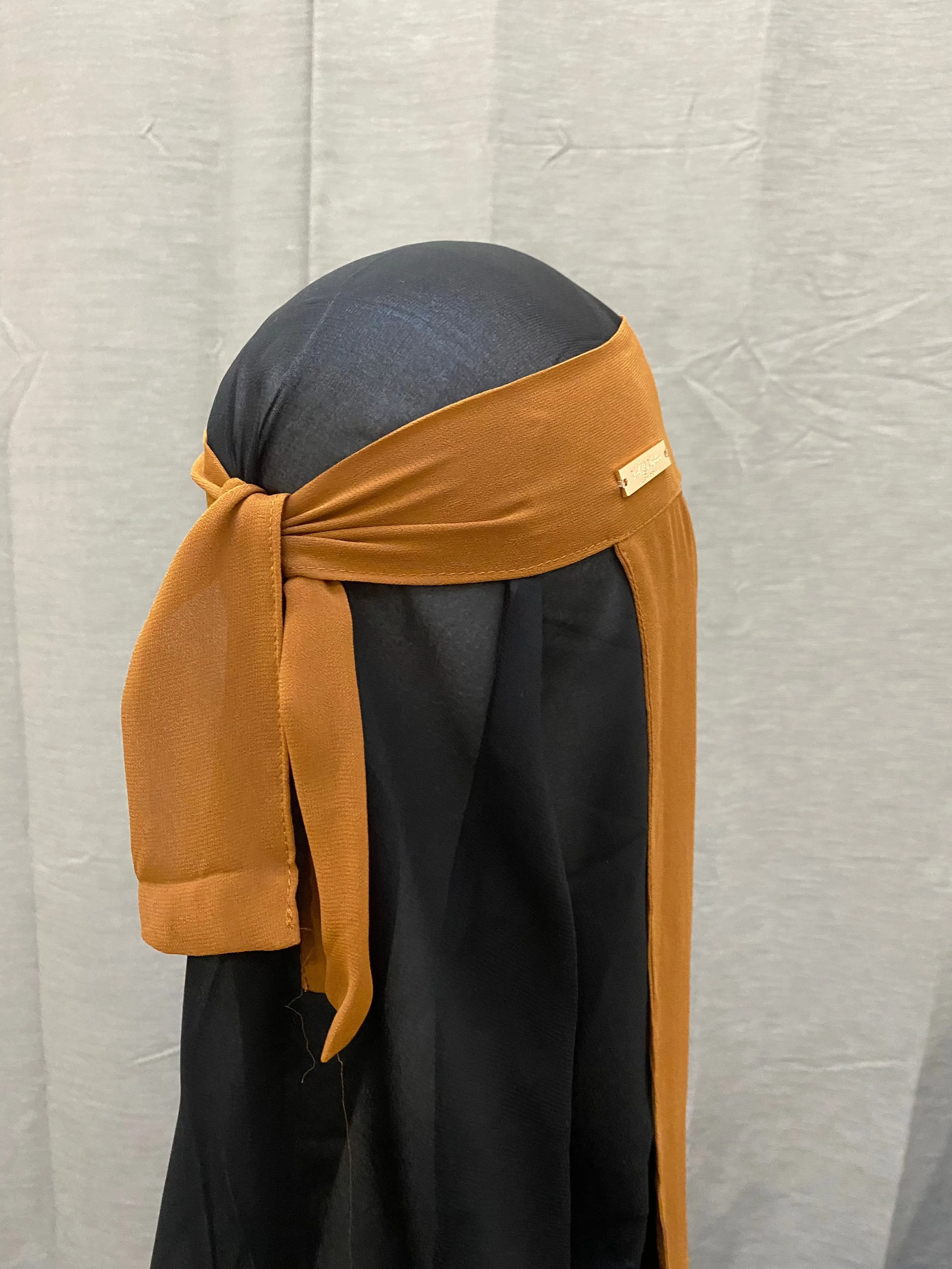 Basic Single Layer Niqab Cinnamon