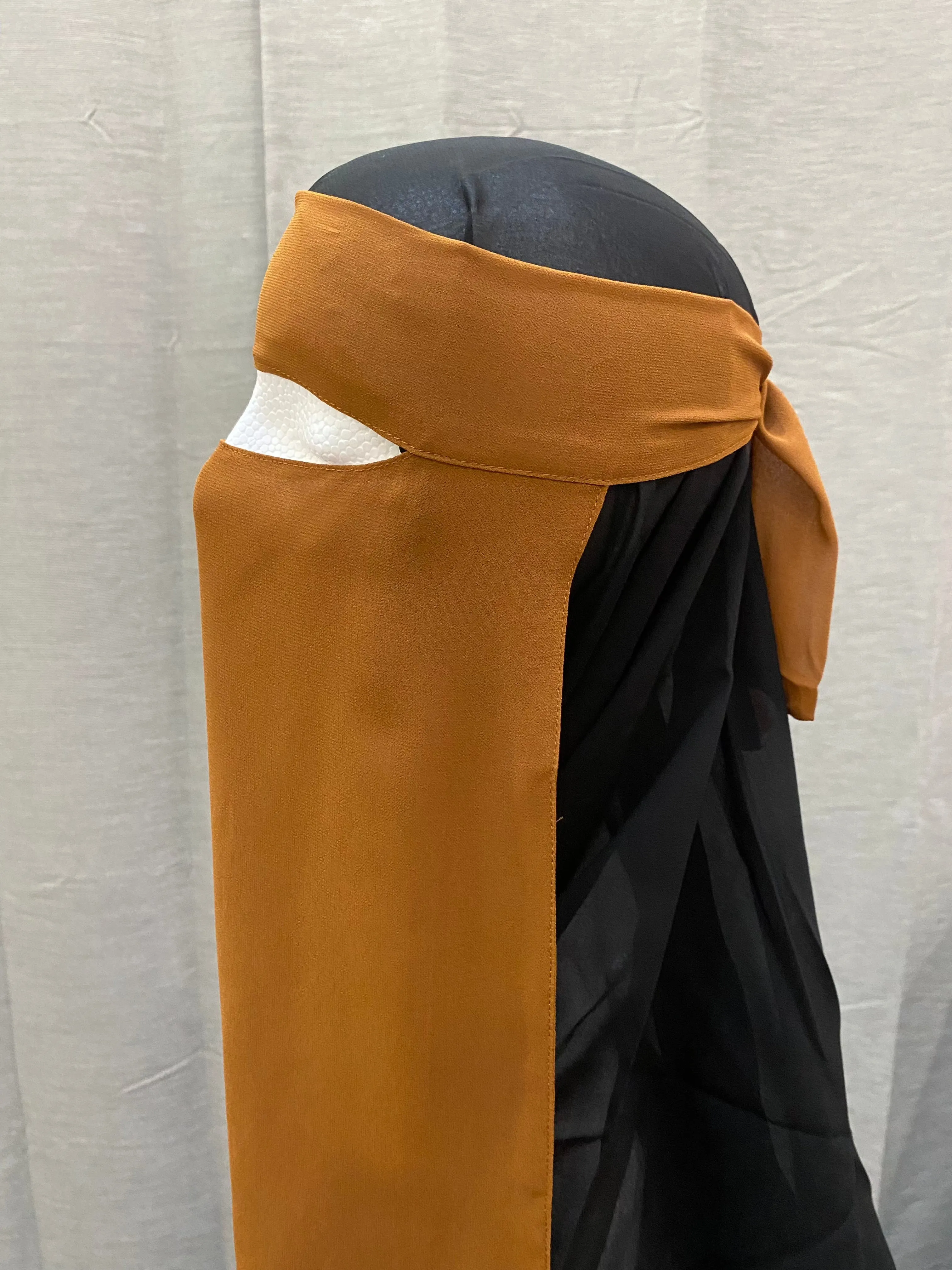 Basic Single Layer Niqab Cinnamon