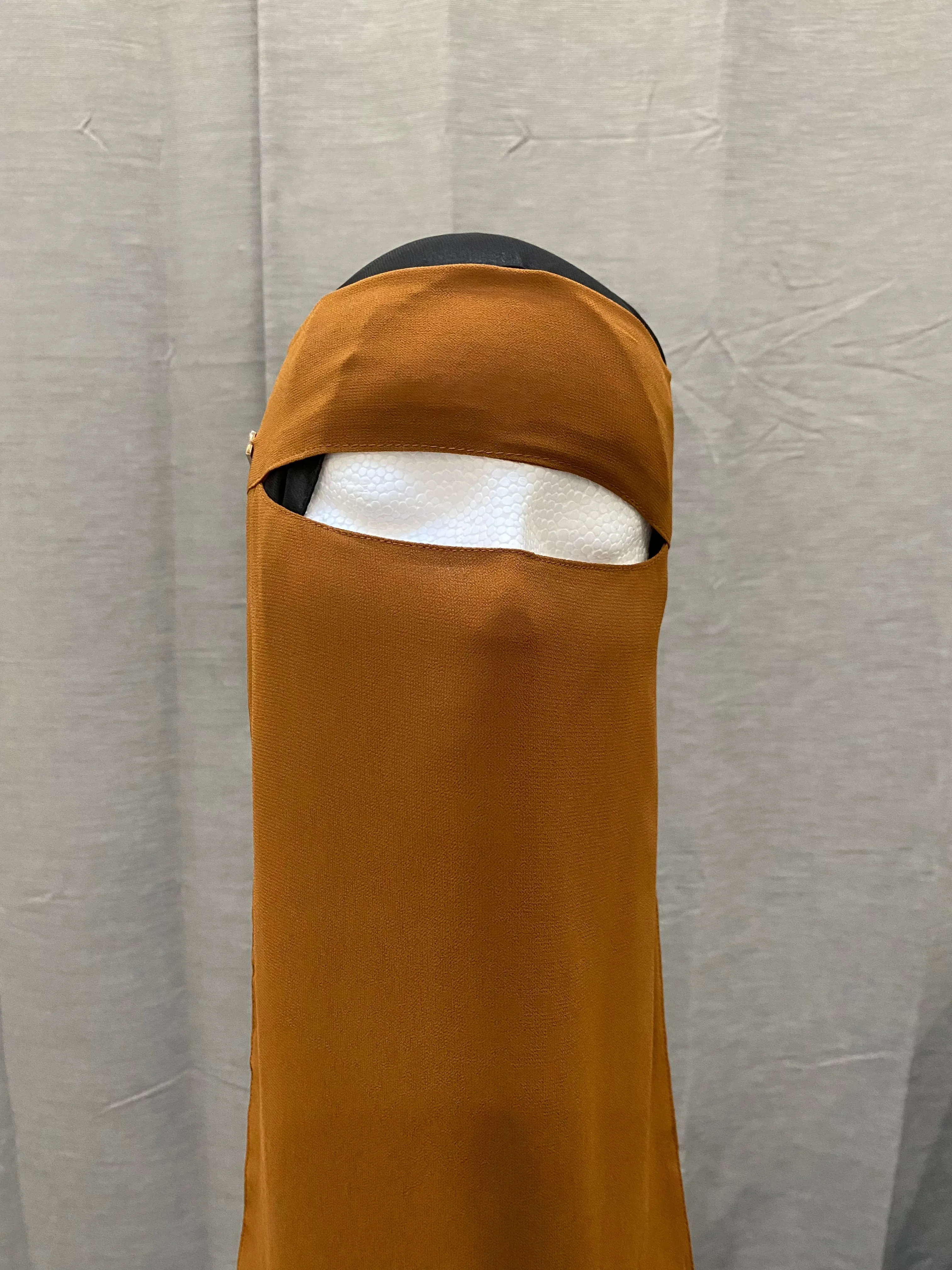 Basic Single Layer Niqab Cinnamon