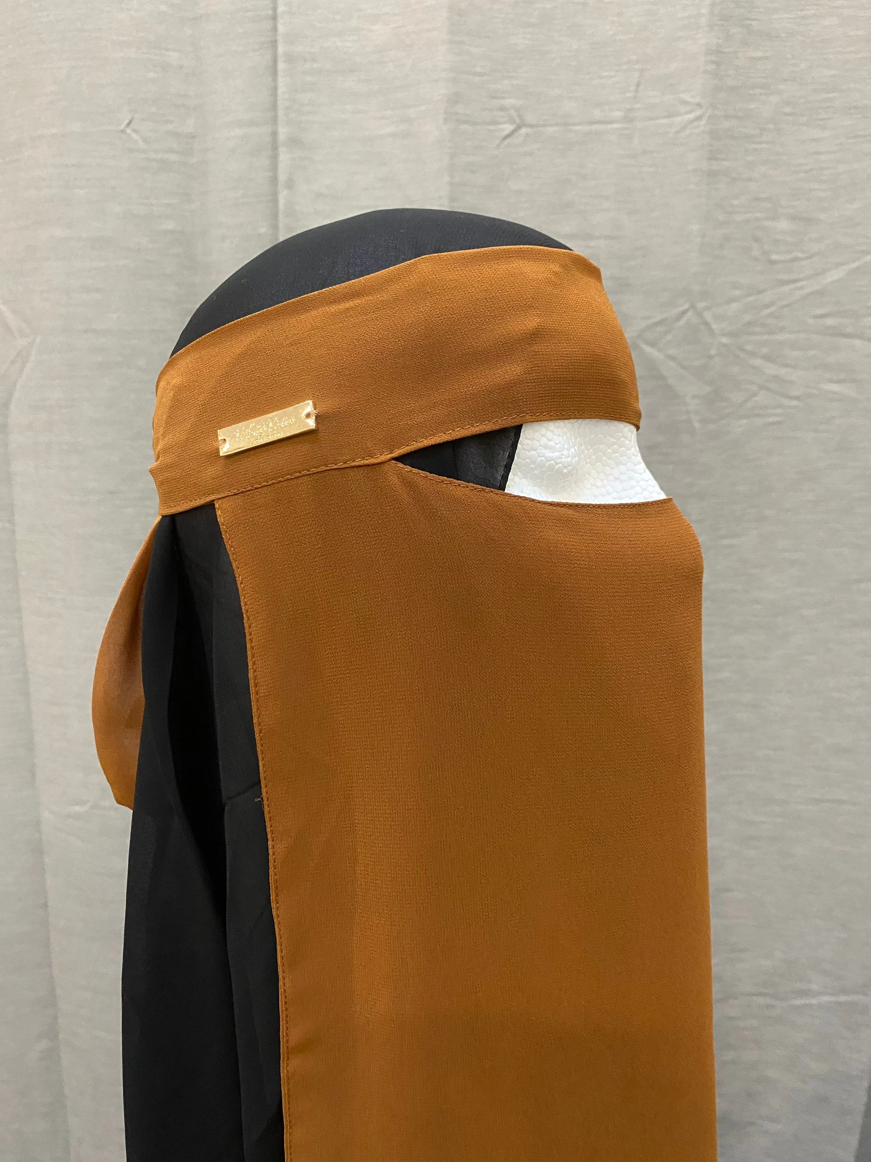 Basic Single Layer Niqab Cinnamon