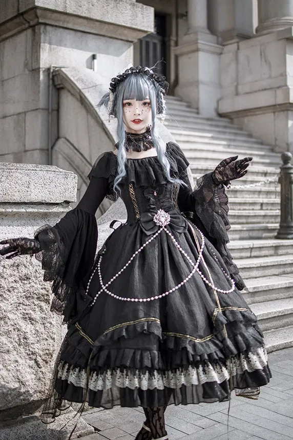 (Buyforme)Fairy Tales~Fate Quartet Bridal Lolita Gothic Accessories Blouse