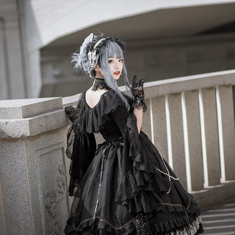 (Buyforme)Fairy Tales~Fate Quartet Bridal Lolita Gothic Accessories Blouse