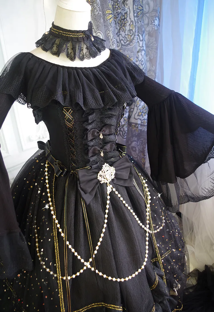 (Buyforme)Fairy Tales~Fate Quartet Bridal Lolita Gothic Accessories Blouse