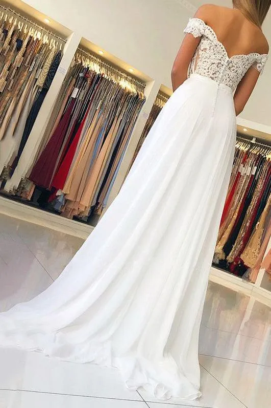 Chiffon Long Prom Dress With Beading Appliqued