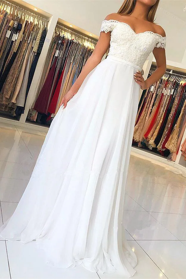 Chiffon Long Prom Dress With Beading Appliqued