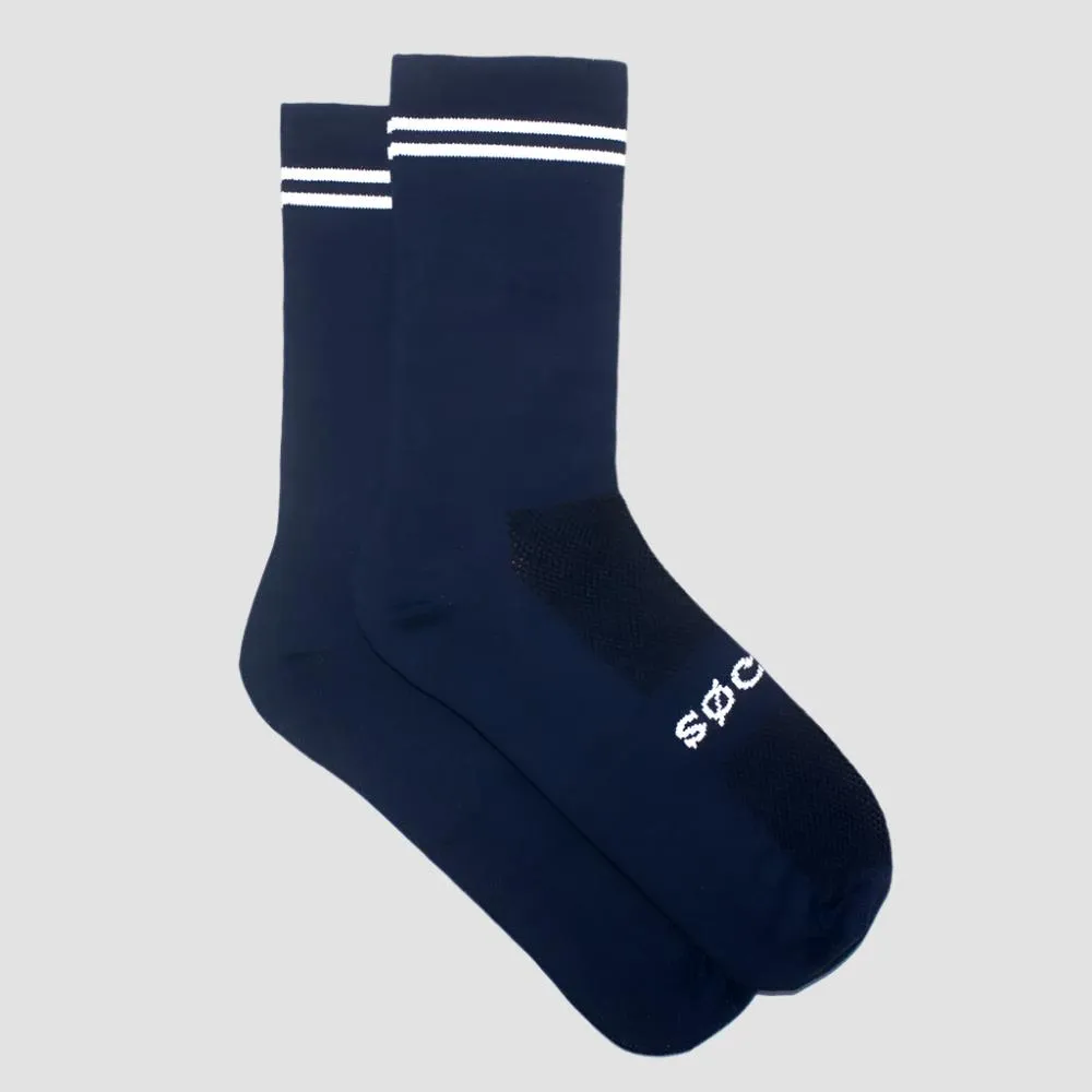 Classic Stripe Socks (Navy/White)