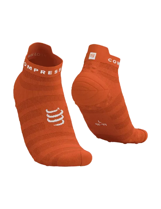 Compressport Unisex's Pro Racing Socks v4.0 Ultralight Run Low - Fire/White