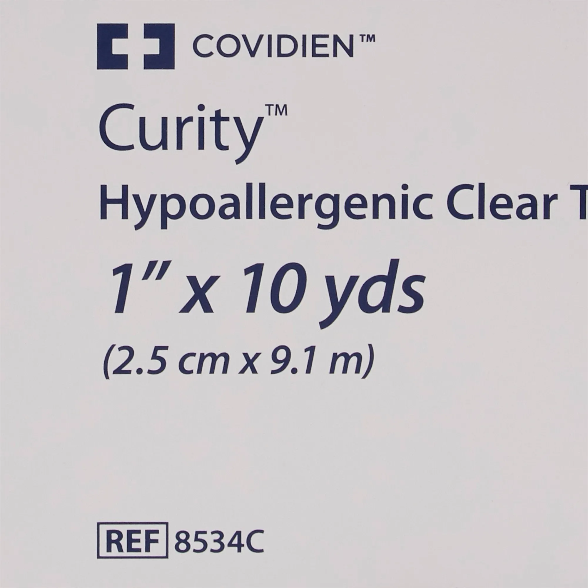 Curity™ Plastic Medical Tape, 1 Inch x 10 Yard, Transparent