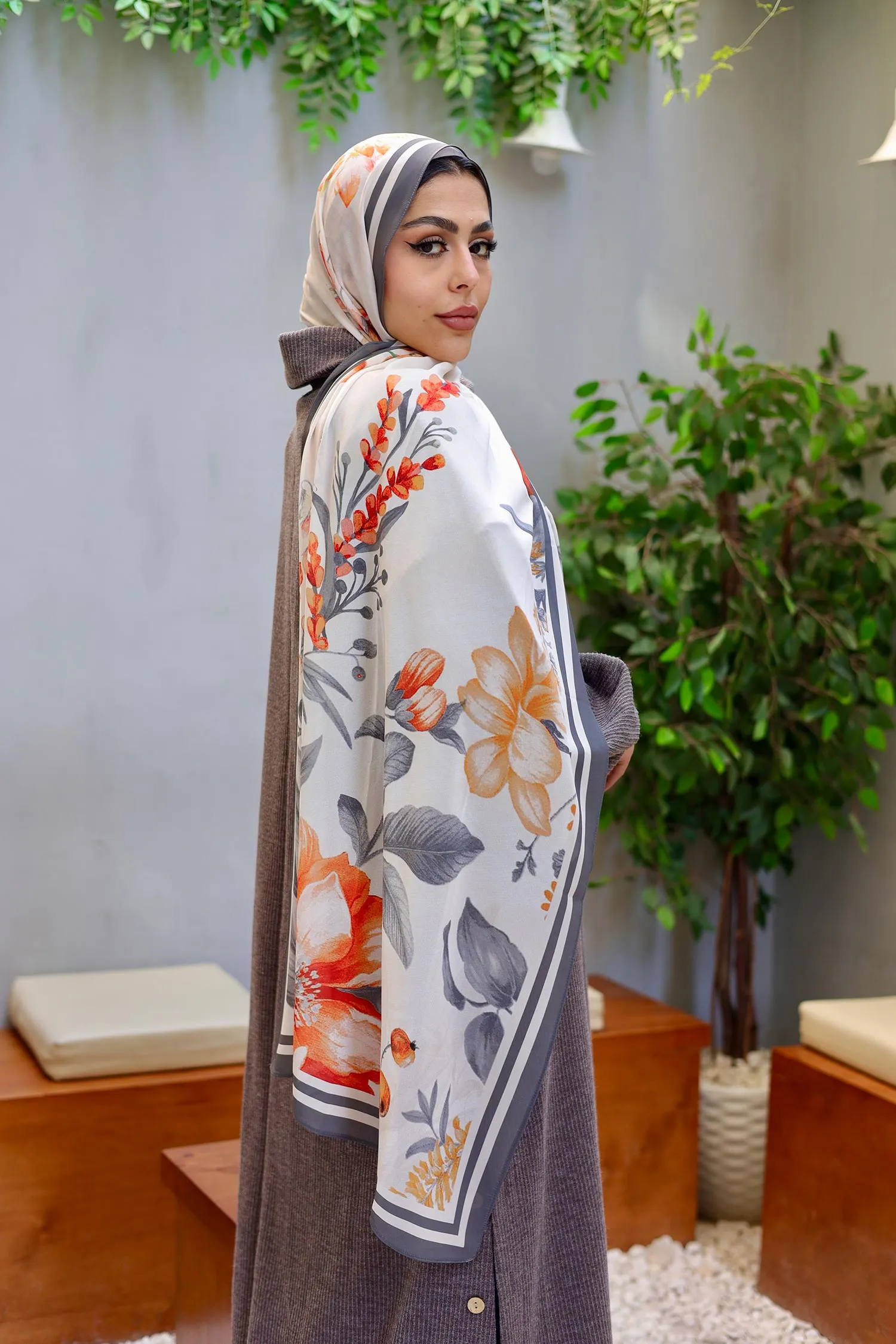 Fiori D'arancio Chiffon Scarf - Allura