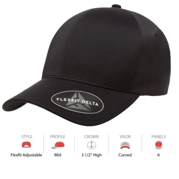 Flexfit 180A Delta Adjustable Cap