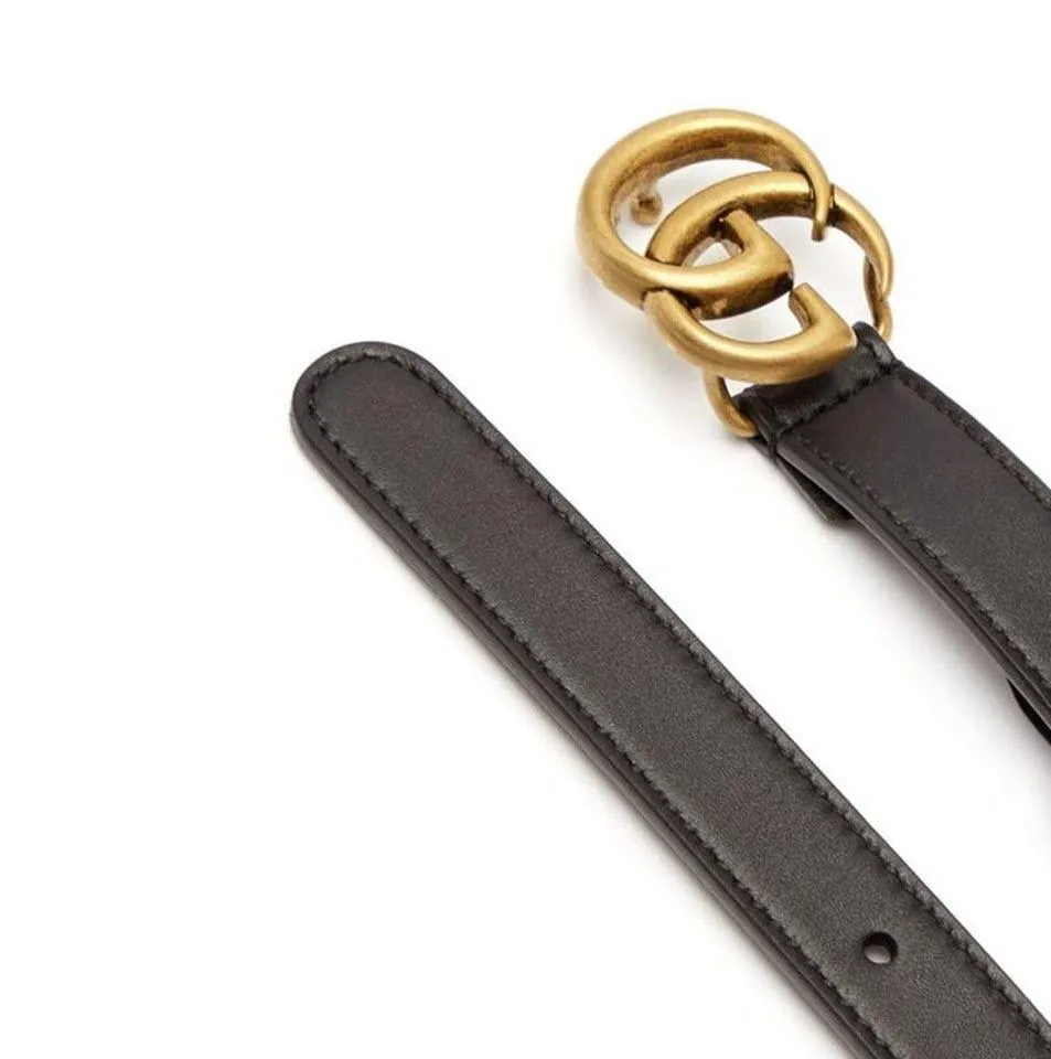 Gucci Black Marmont Gg Thin Leather 85 34 Belt