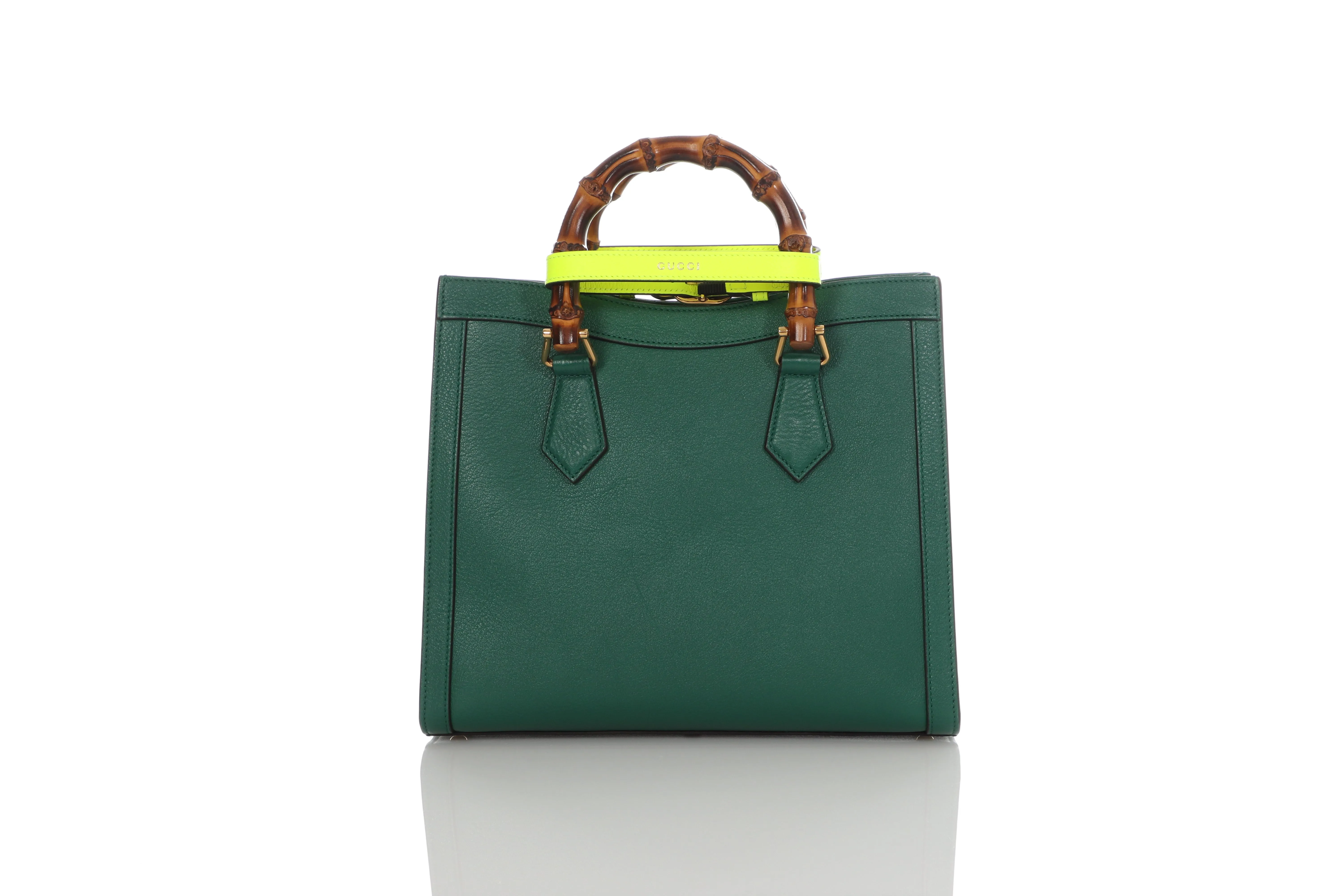 Gucci Small Green Diana Tote