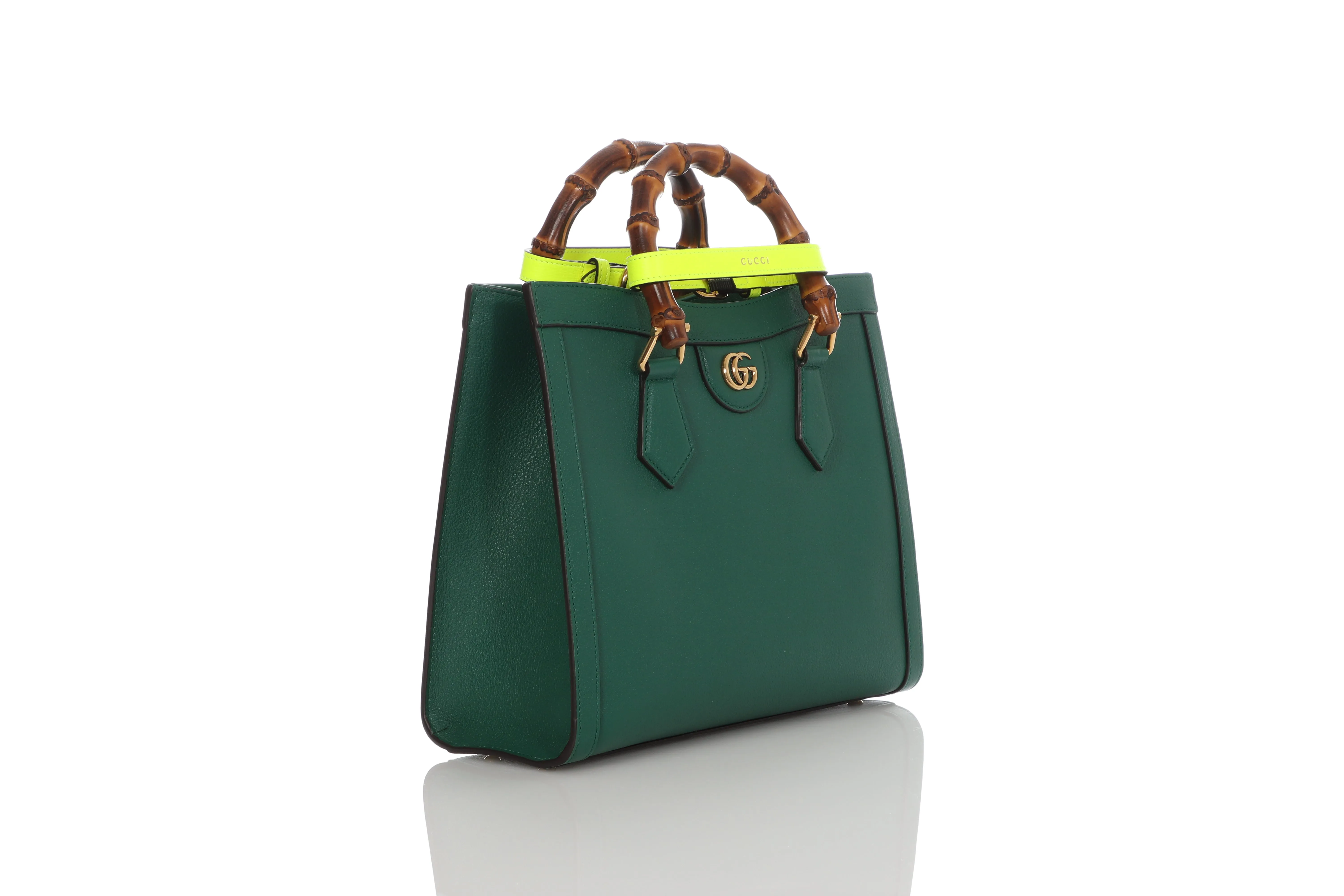 Gucci Small Green Diana Tote