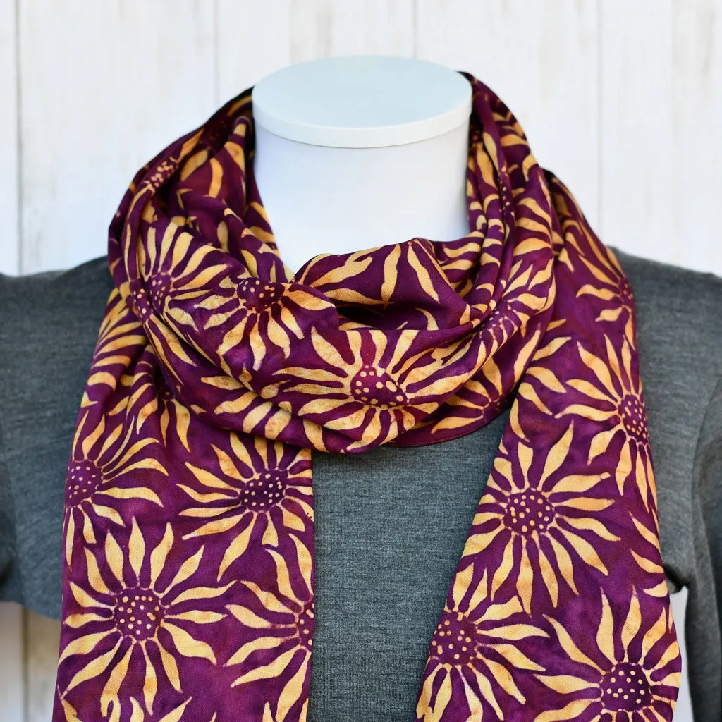 Hand Crafted Bali Batik Rayon Scarf