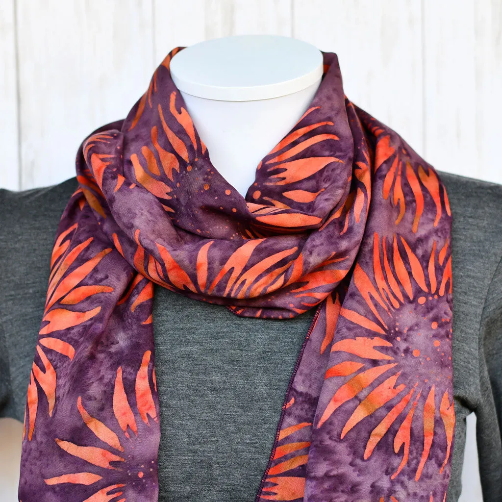 Hand Crafted Bali Batik Rayon Scarf