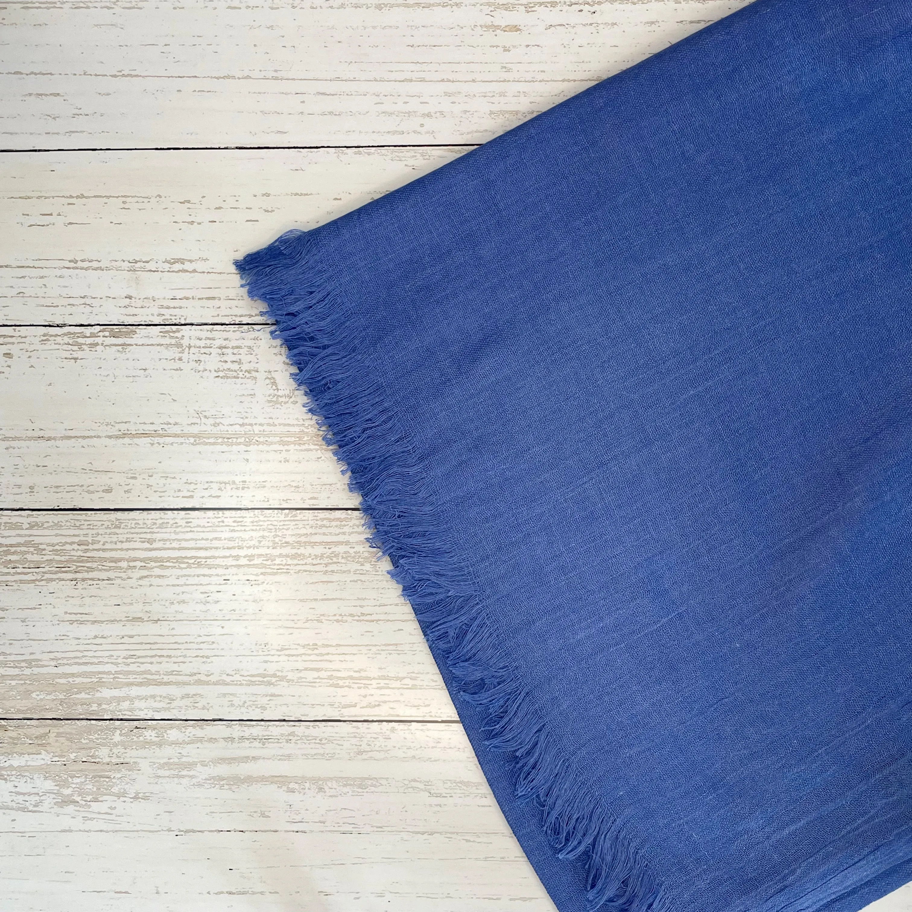 Heather Plain Scarf - Cornflower Blue