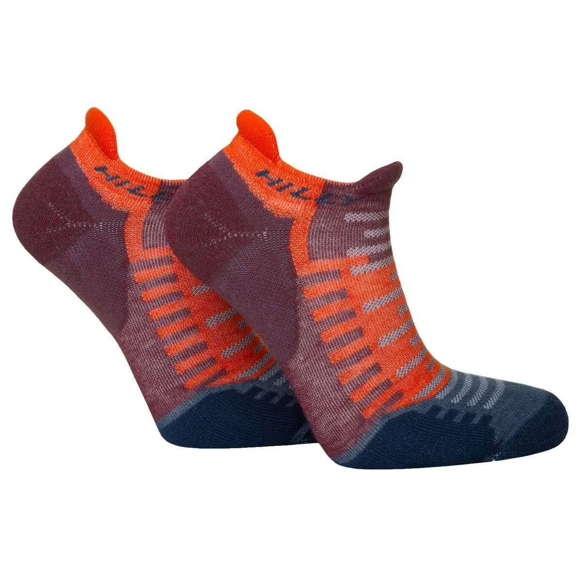 Hilly Active Socklet Min Socks - Burgundy/Orange