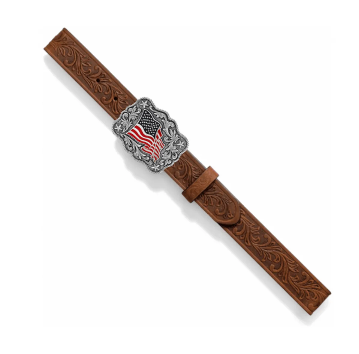 Justin Kid's American Pride Tooled Leather Belt C30219