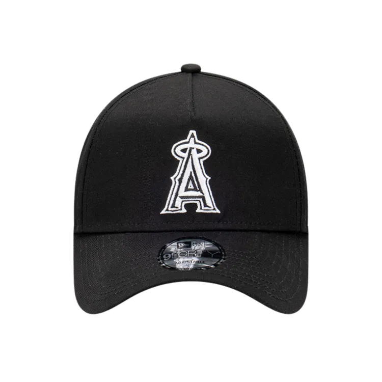 New Era Los Angeles Angels 9FORTY A Frame Cap - Black/White