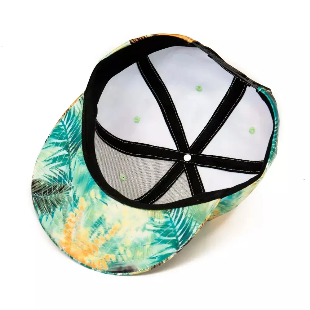 Palm Leaves Graffiti Snapback Cap