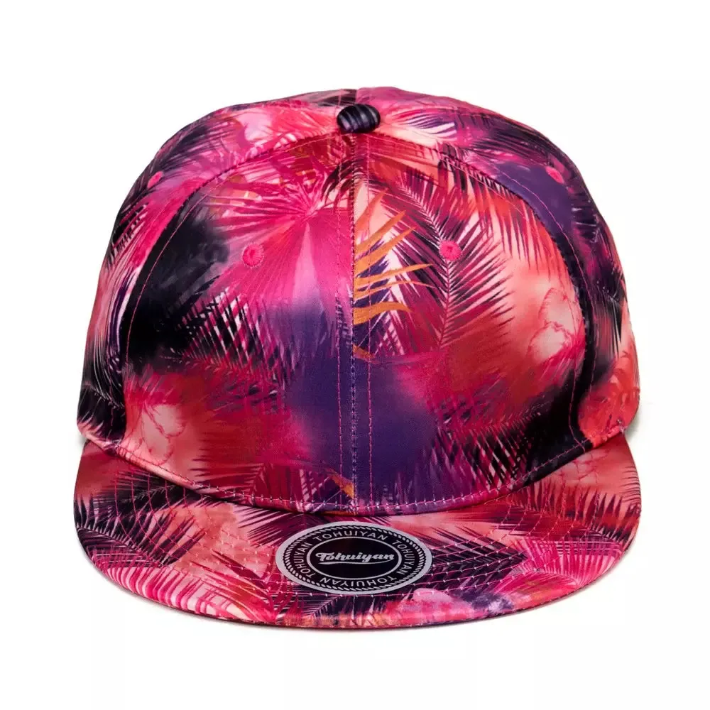 Palm Leaves Graffiti Snapback Cap