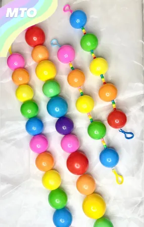 Rainbow/Pastel Rainbow Ballpit ball Belts