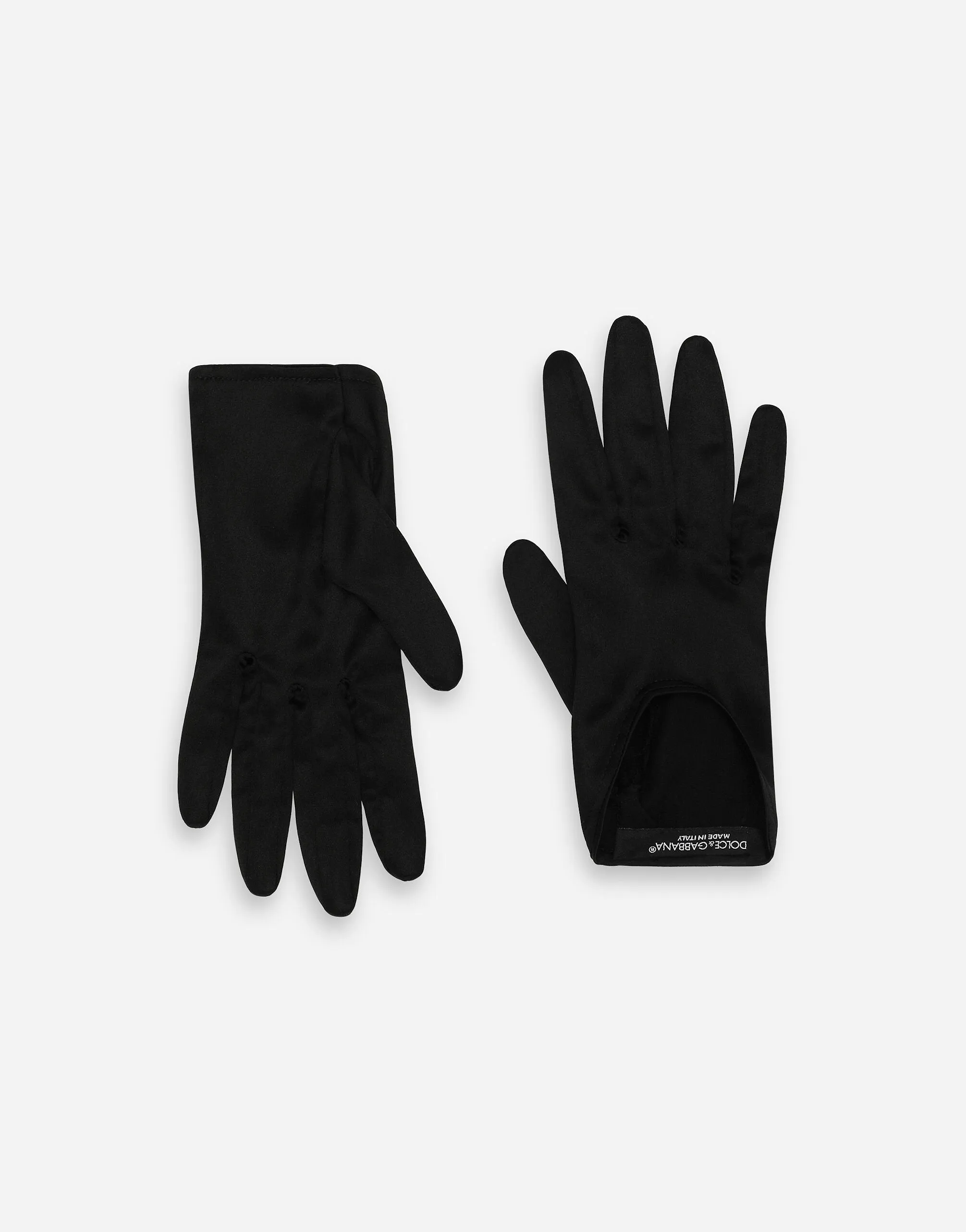 Short Silk Satin Gloves