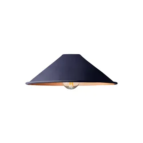 Smaller Cookie shade in black iris with copper interior