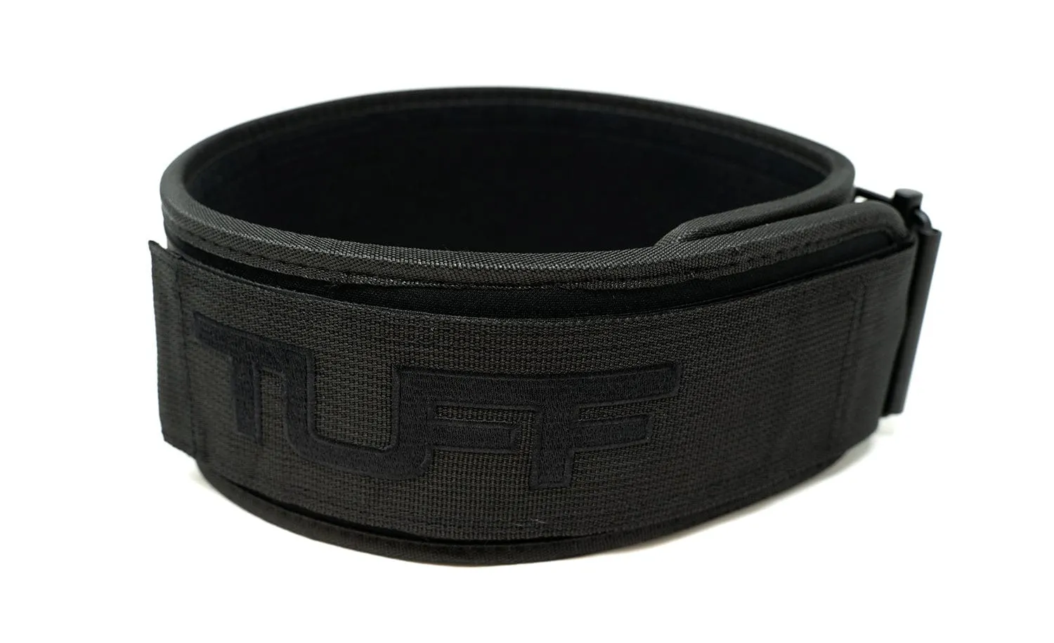 TUFF Self Locking Weightlifting Belt - All Black