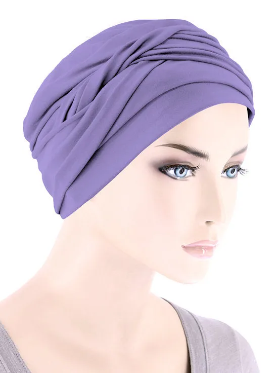 Twisty Turban Buttery Soft Lavender