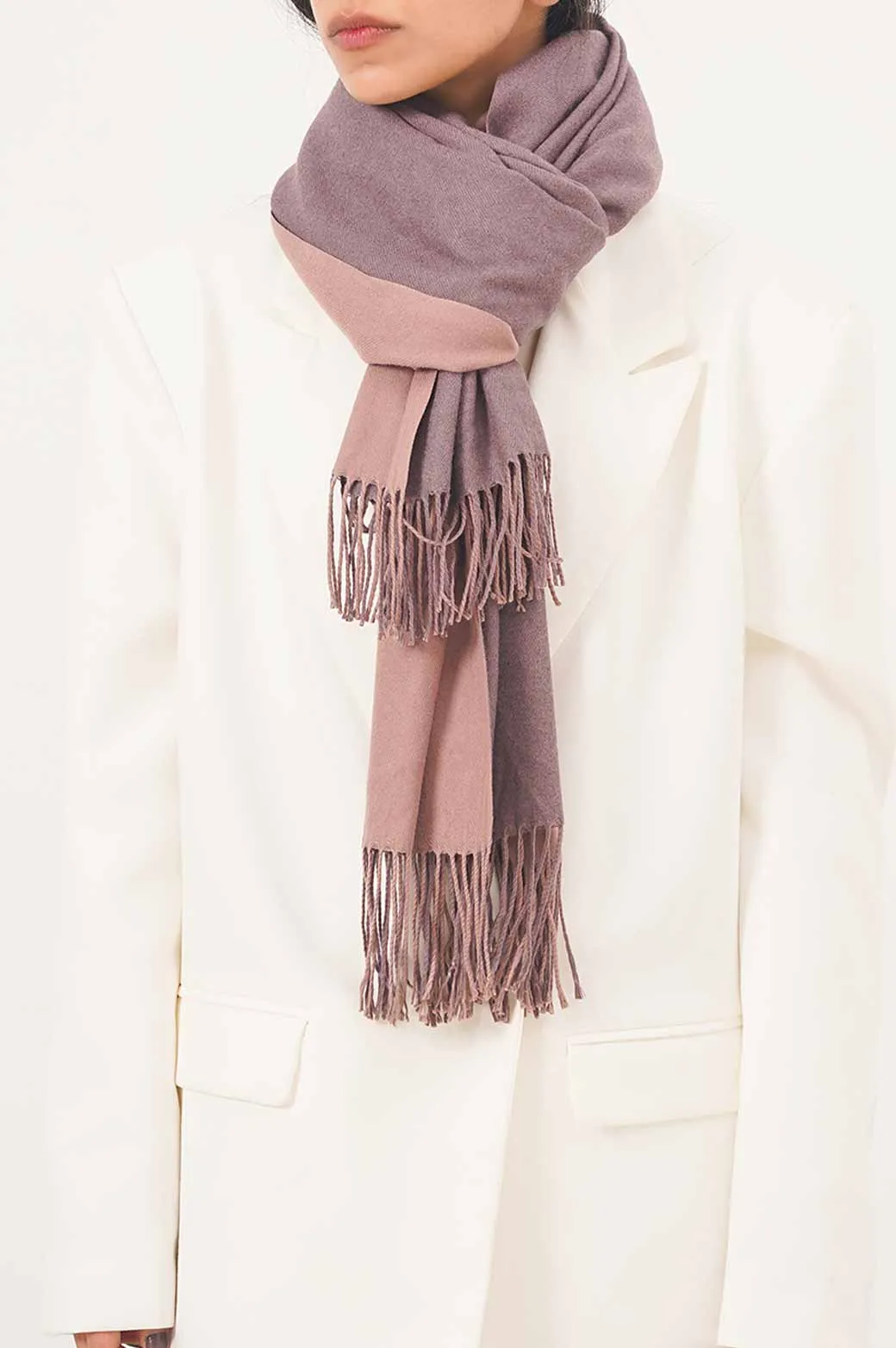 TWO-TONE SOFT SCARF