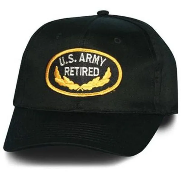 US Army Retired Cap, Black