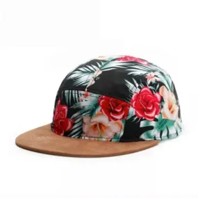 Vintage Roses 5 Panels Cap