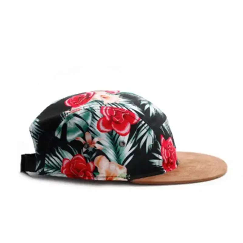 Vintage Roses 5 Panels Cap