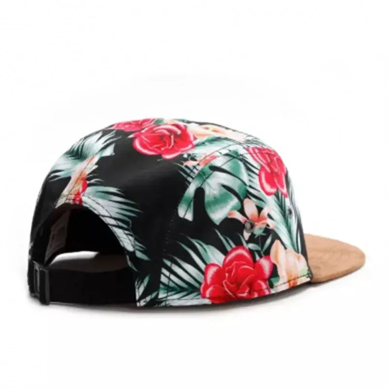 Vintage Roses 5 Panels Cap