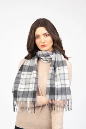 Vivienne Lambswool Scarf - Black & Grey