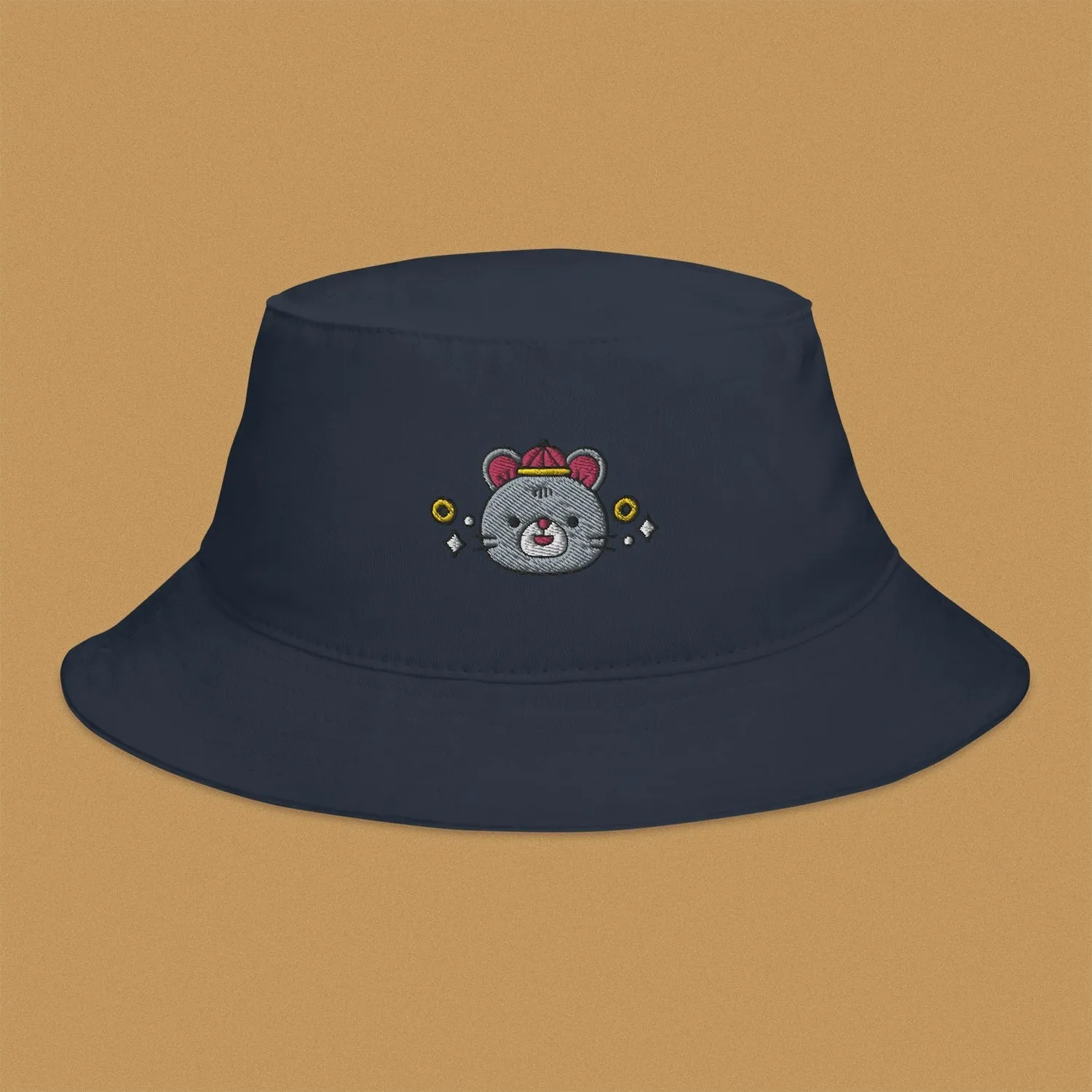 Year of the Rat Embroidered Bucket Hat