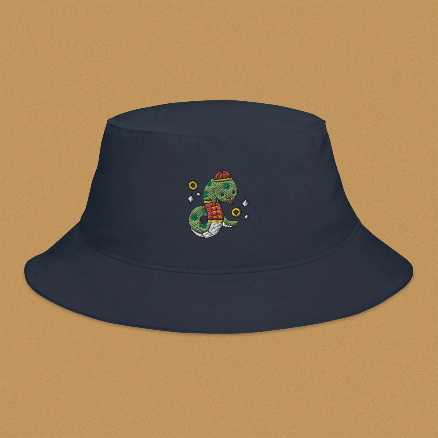 Year of the Snake Embroidered Bucket Hat